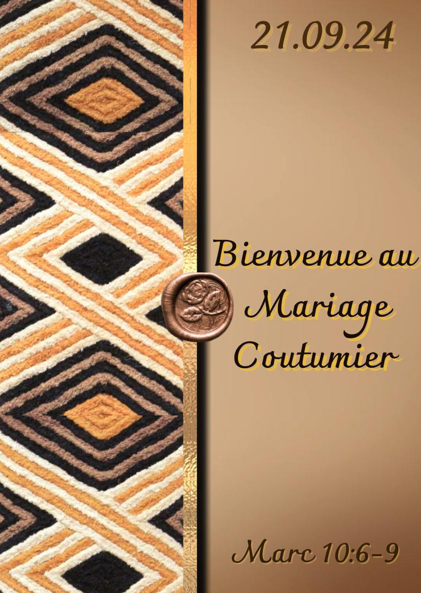 Faire-part Mariage Coutumier géométrique