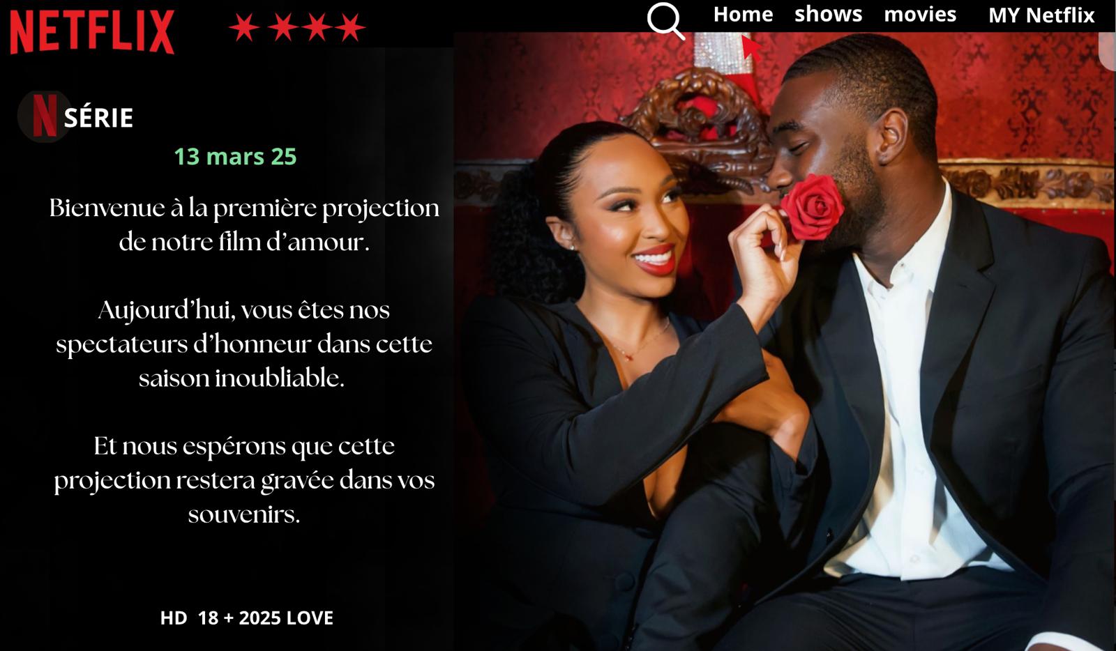 Panneau PVC thème Netflix