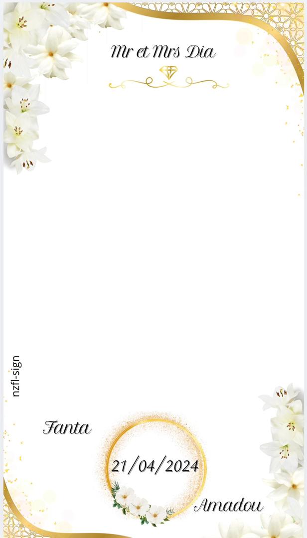 Filtre Snapchat Mariage Fanta &  Amadou