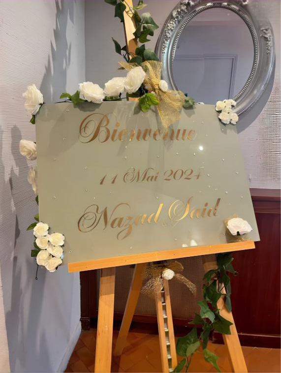 Panneau Plexiglas Bienvenue — Nazad & Said