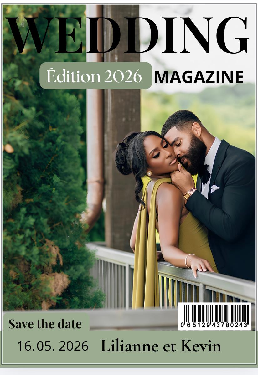 Faire-part numérique Lilianne & Kevin — Wedding Magazine